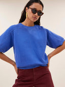 Sweater met korte mouwen gina top