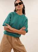 Sweater met korte mouwen gina top