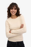 Organic longsleeve met rib