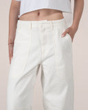 Witte barrel jeans jane