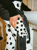Iphone telefoonhoesje ivory polkadot