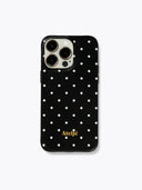 Iphone telefoonhoesje black polkadot