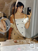 Iphone telefoonhoesje black polkadot