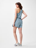 Lichtblauwe denim shorts
