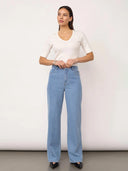 Blauwe jeans met print antocc