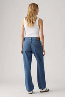 Blauwe jeans baggy dad