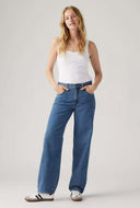 Blauwe jeans baggy dad