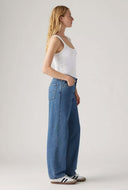 Blauwe jeans baggy dad