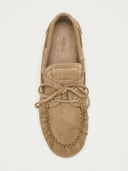 Beige suede loafers rowan