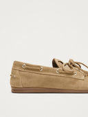 Beige suede loafers rowan