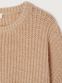 Beige gebreide trui cyrow