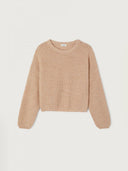 Beige gebreide trui cyrow