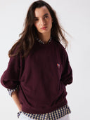 Oversized bordeaux sweater atubay