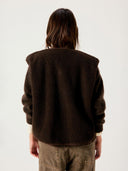 Donkerbruine teddy bodywarmer hoktown