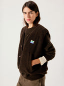 Donkerbruine teddy bodywarmer hoktown