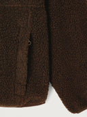 Donkerbruine teddy jacket hoktown