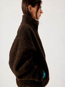 Donkerbruine teddy jacket hoktown