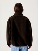 Donkerbruine teddy jacket hoktown