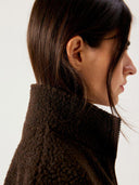 Donkerbruine teddy jacket hoktown