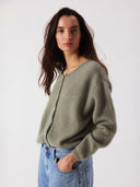 Groen wollen vest vitow