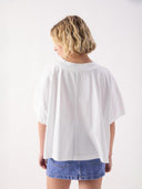 Wit oversized t-shirt gixy