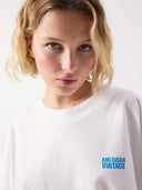 Wit oversized t-shirt gixy