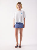Wit oversized t-shirt gixy