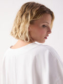 Wit oversized t-shirt gixy