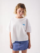 Wit oversized t-shirt gixy