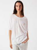 Wit t-shirt met aardbei apoly