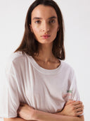 Wit t-shirt met aardbei apoly