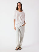 Wit t-shirt met aardbei apoly