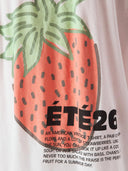 Wit t-shirt met aardbei apoly