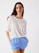 Wit t-shirt met print apoly