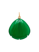 Green onyx shell charm