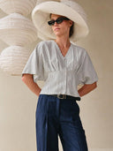 Gestreepte blouse clara