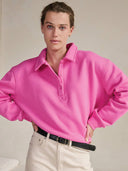 Roze polo sweater mireille
