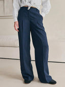 Moore pleated pants Naval