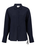 Donkerblauwe blouse naima