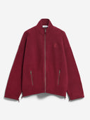 Bordeaux rood fleece jack