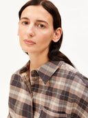 Bruin geruite blouse nalaani