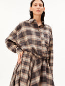 Bruin geruite blouse nalaani