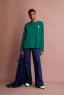 Groene longsleeve iconic a fietaa