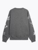 Grijze sweater met logo everywhere