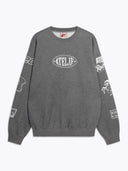 Grijze sweater met logo everywhere