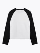 Zwart-witte longsleeve yara tee
