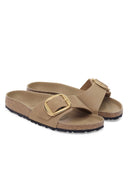 Lichtbruine slipper madrid big buckle