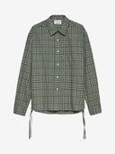 Geruite blouse met strik detail