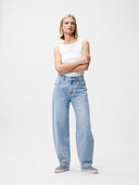 Lichtblauwe jeans super barrel fit