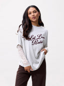 Witte kanten longsleeve